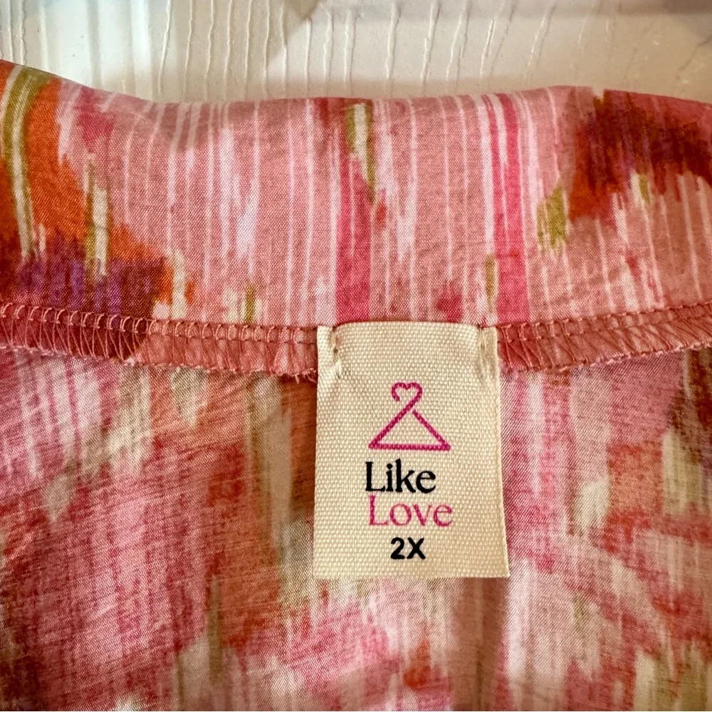 Like Love Colorful Button-Up Shirt - Picture 3 of 6